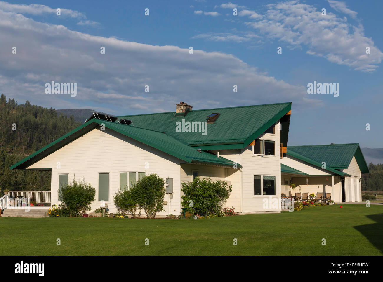 Luxury Home in Montana,USA Stock Photo Alamy