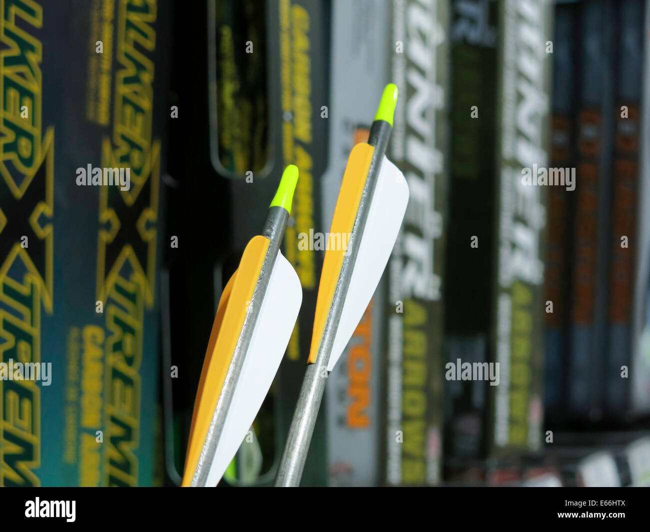 Arrow Vanes, Cabela's Sporting Goods Store in Missoula, MT, USA Stock Photo Alamy