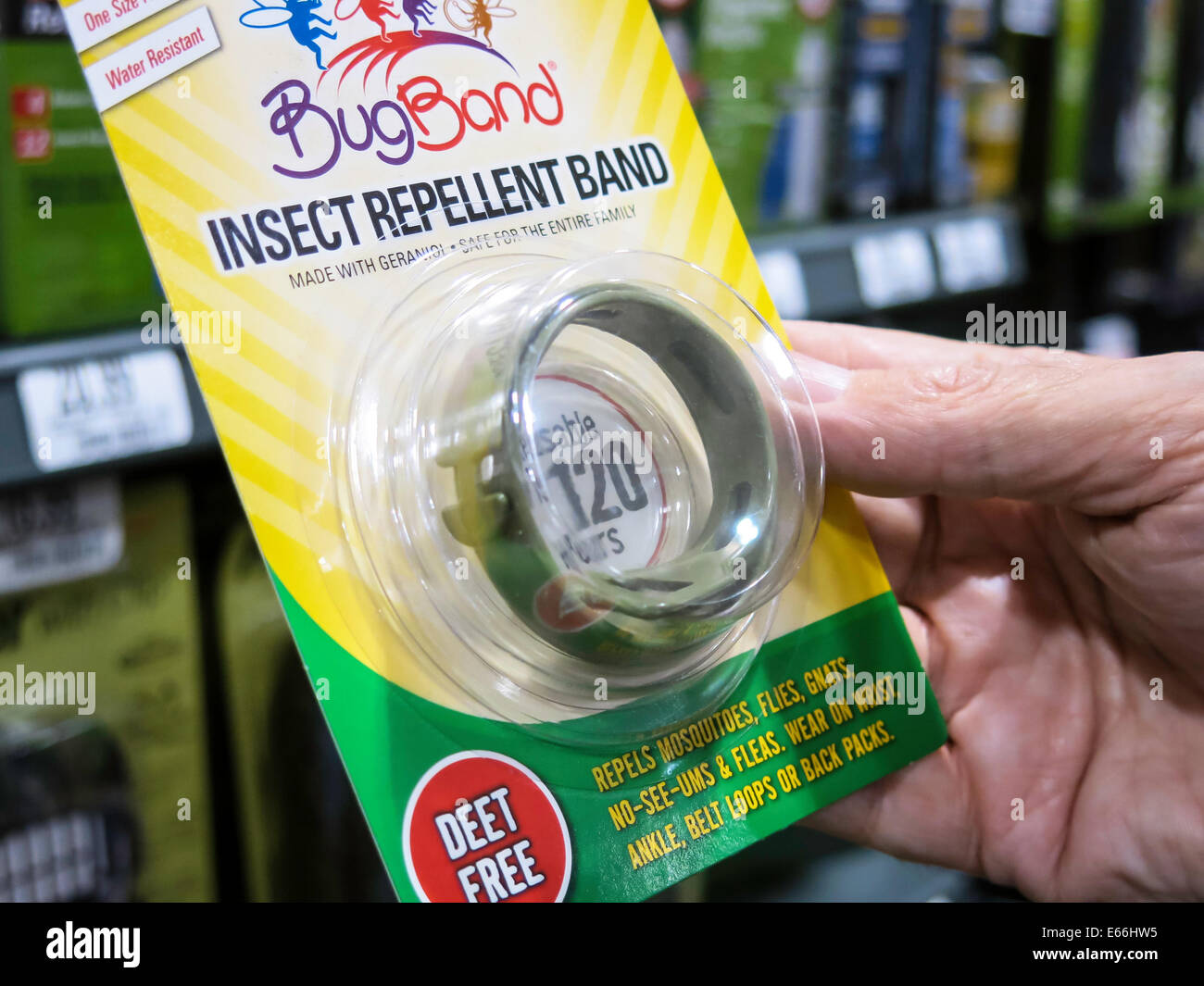 Insect Repellent Band, Cabela's Sporting Goods Store in Missoula, MT, USA Stock Photo