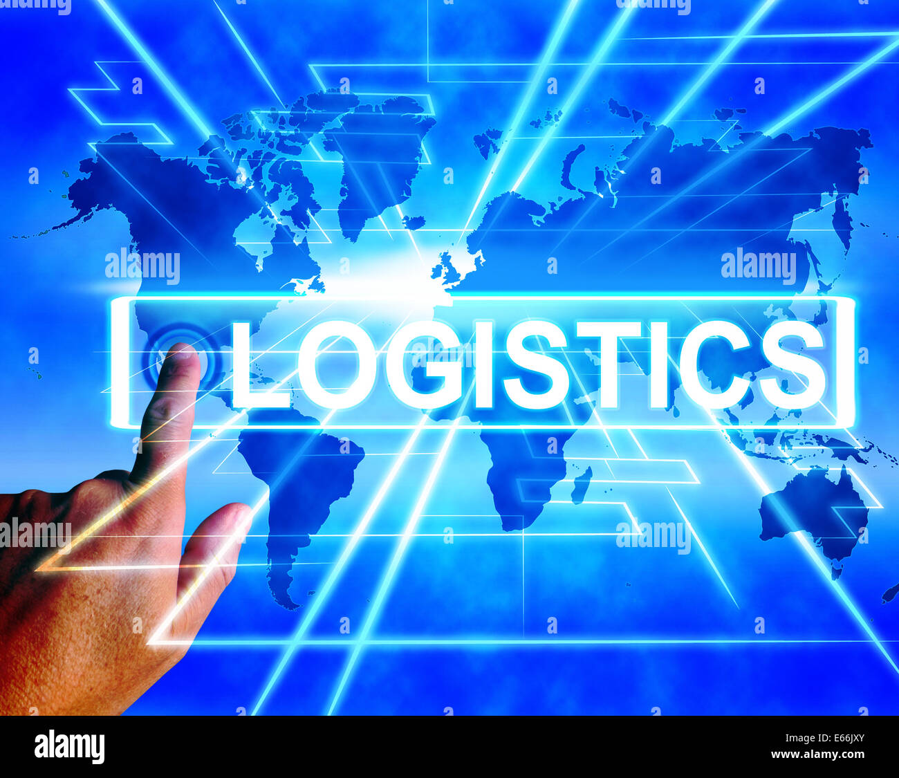 Logistics Map Displaying Logistical Coordination and International