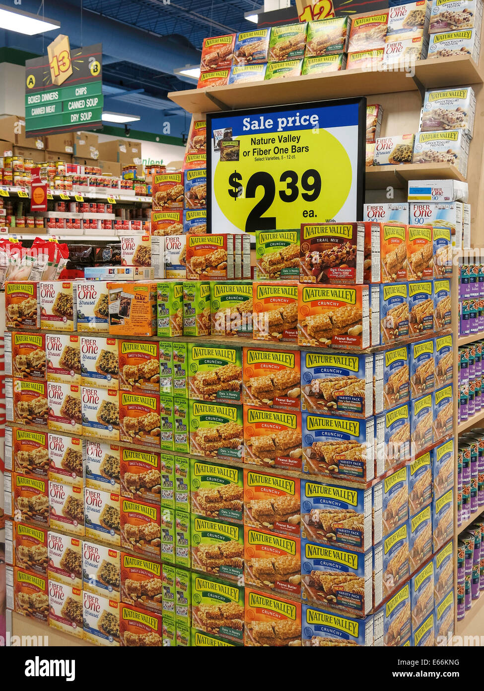 End Aisle Display of Specially Priced Nature Valley Granola Bars, Smith