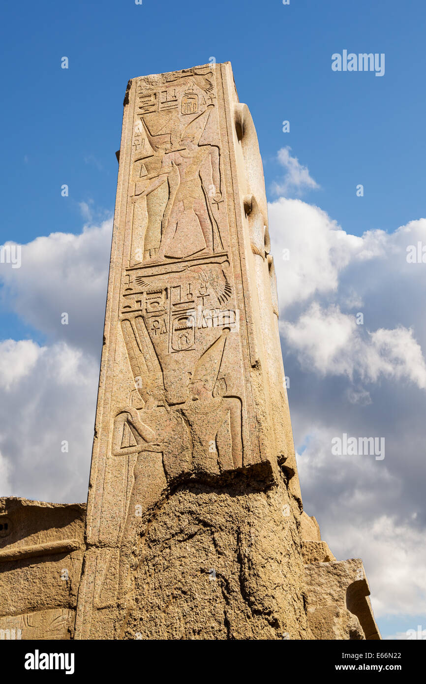 Temple of Karnak in Egypt africa, Monument Stock Photo