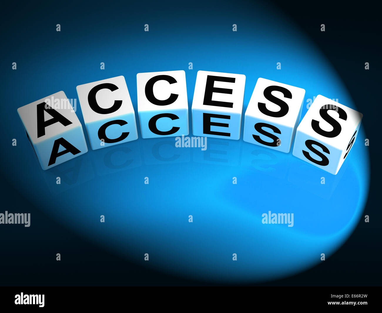 Access Dice Showing Admittance Accessibility and Entry Stock Photo Alamy