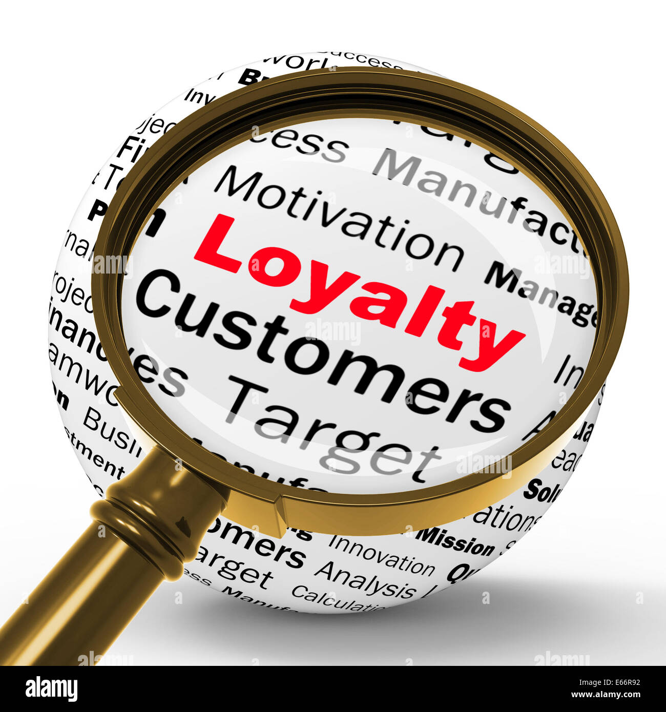 Loyalty Magnifier Definition Showing Honest Fidelity Integrity And