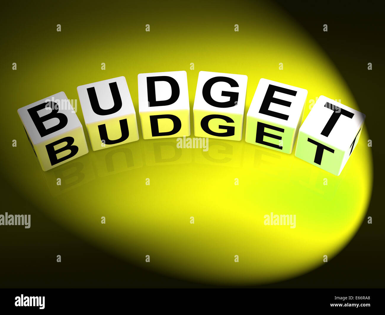 Budget Dice Showing Financial Planning and Accounting Stock Photo Alamy