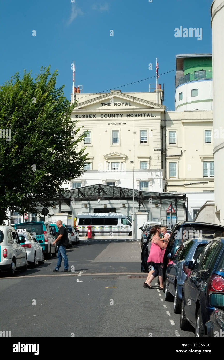 The Royal County Sussex Hospital Brighton East Sussex UK Stock Photo
