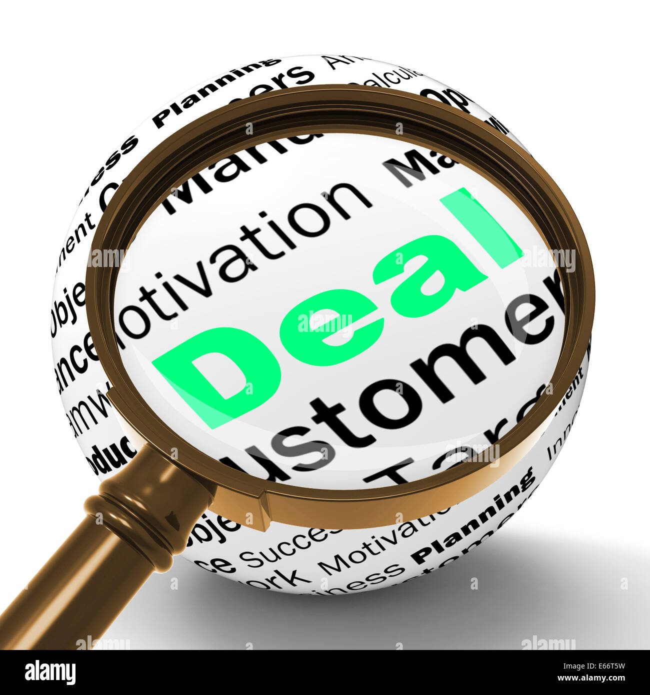 Deal Def Deal Magnifier Definition Shows Special Promotions Offers Or Trades ...