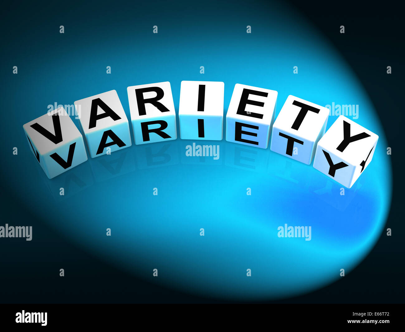 Variety Dice Meaning Varieties Assortments and Diversity Stock Photo Alamy