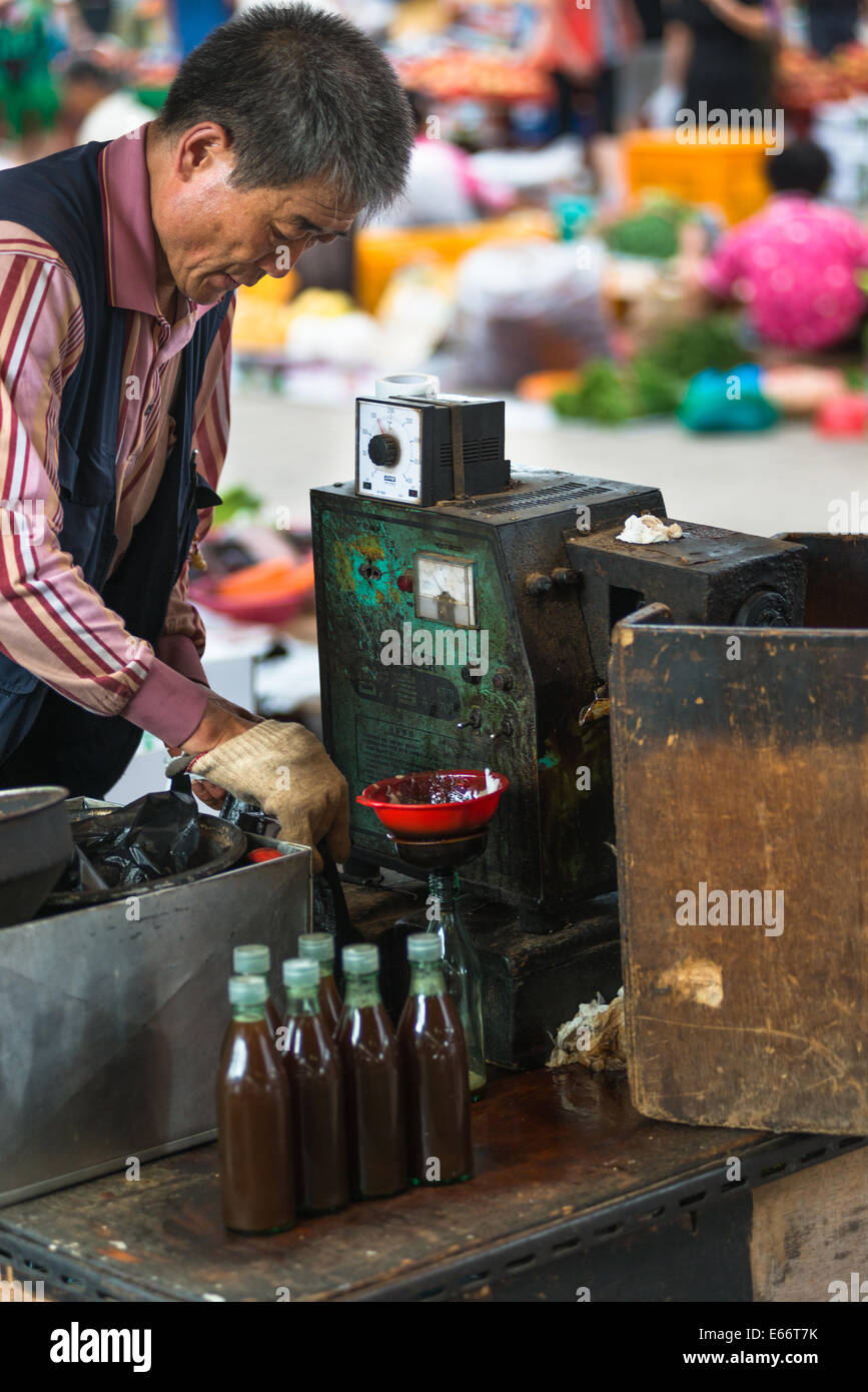 Korean market hires stock photography and images Alamy