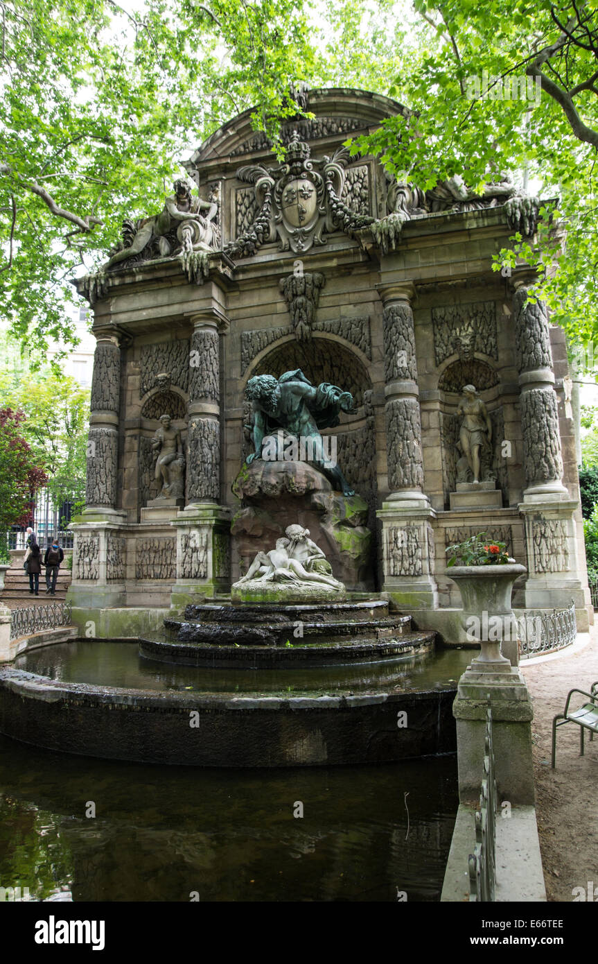 The Medici Fountain in the Jardin du Luxembourg, the Luxembourg Garden