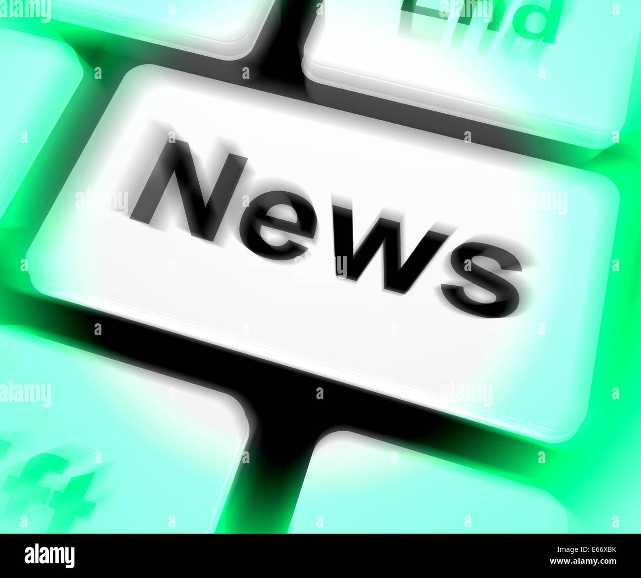 News keyboard showing newsletter hi-res stock photography and images ...