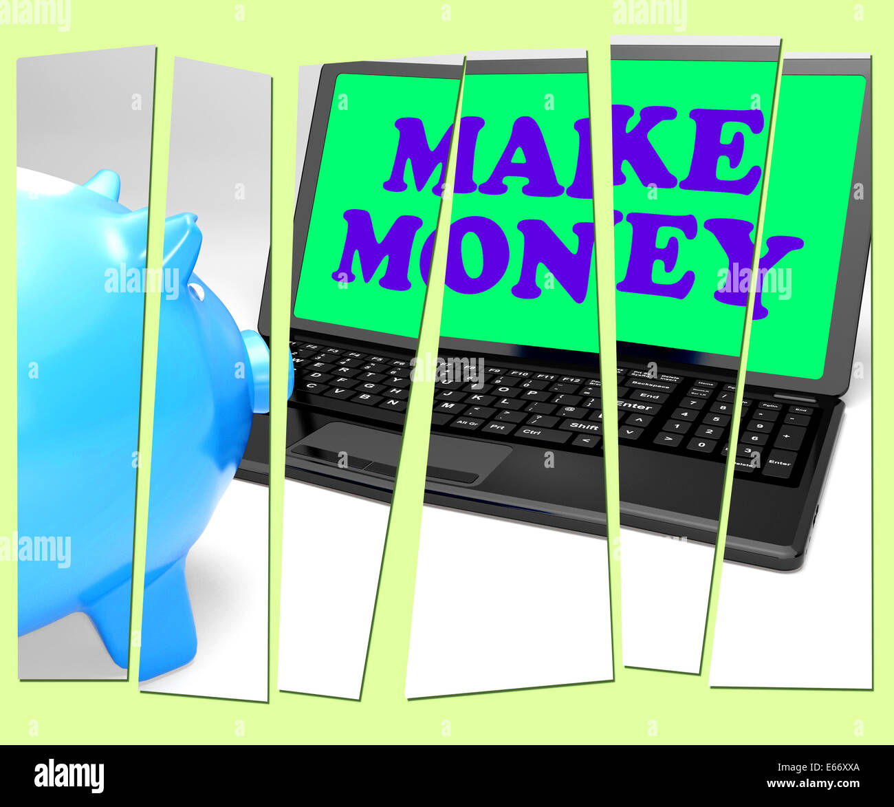 Make Money Piggy Bank Meaning Accumulating Wealth And Prosperity Stock