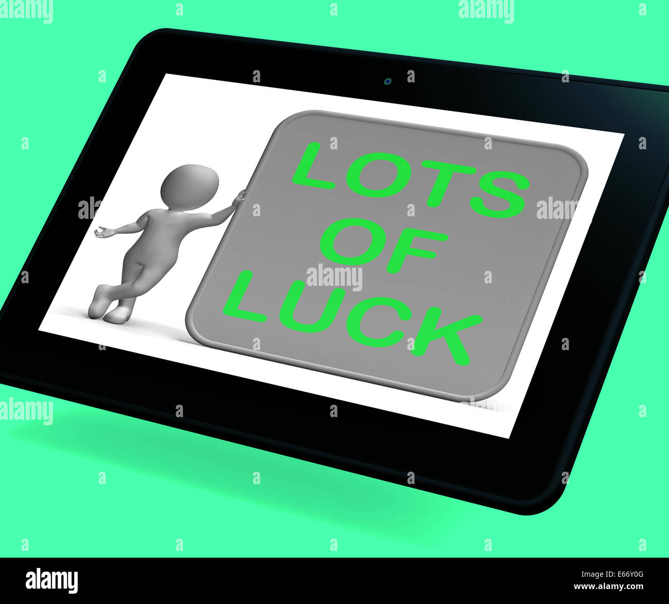 Lots Of Luck Tablet Meaning Wishing Fortune And Success Stock Photo Alamy