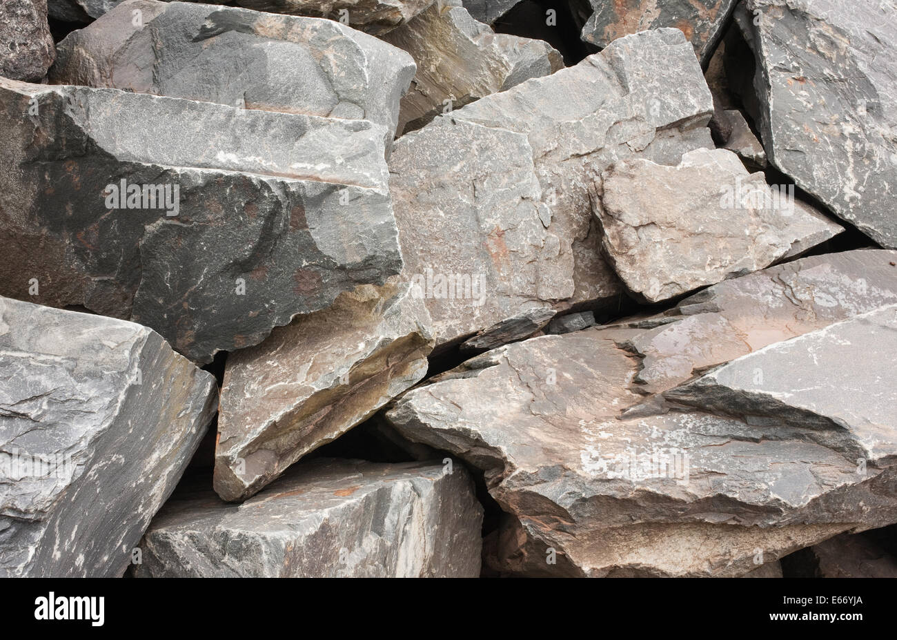 Shale rocks detail. Stock Photo
