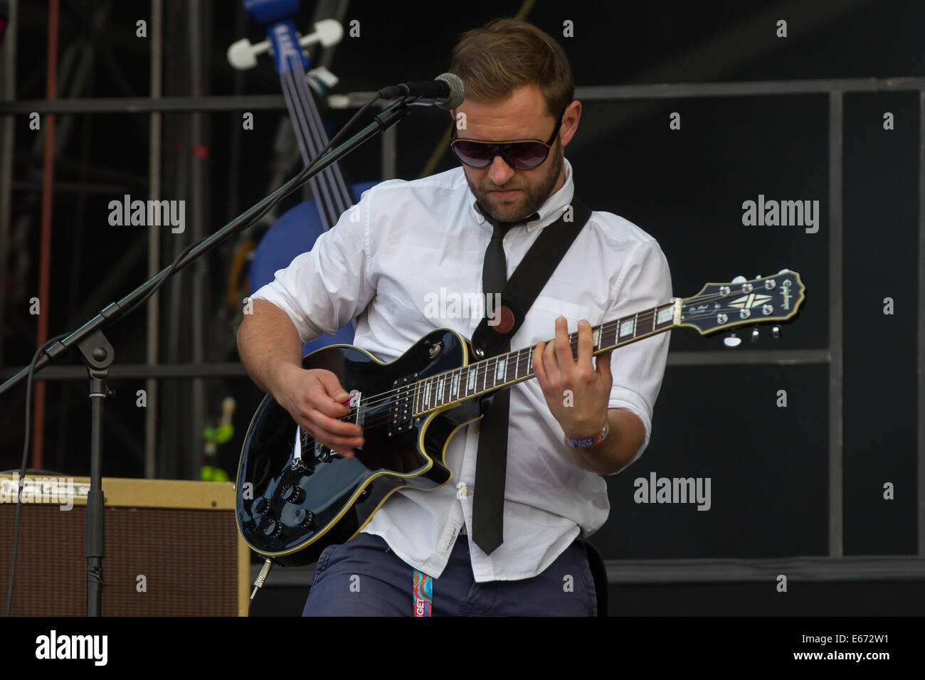 Budapest Hungarian Band Punnany Massif Plays At A Concert During The Stock Photo Alamy