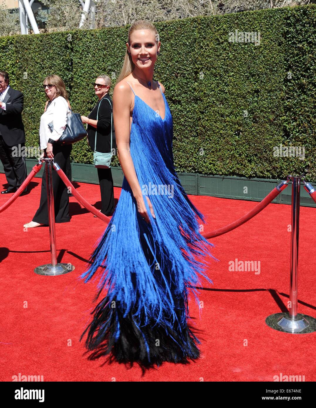 Los Angeles CA USA. 16th Aug 2014. Heidi Klum at arrivals for
