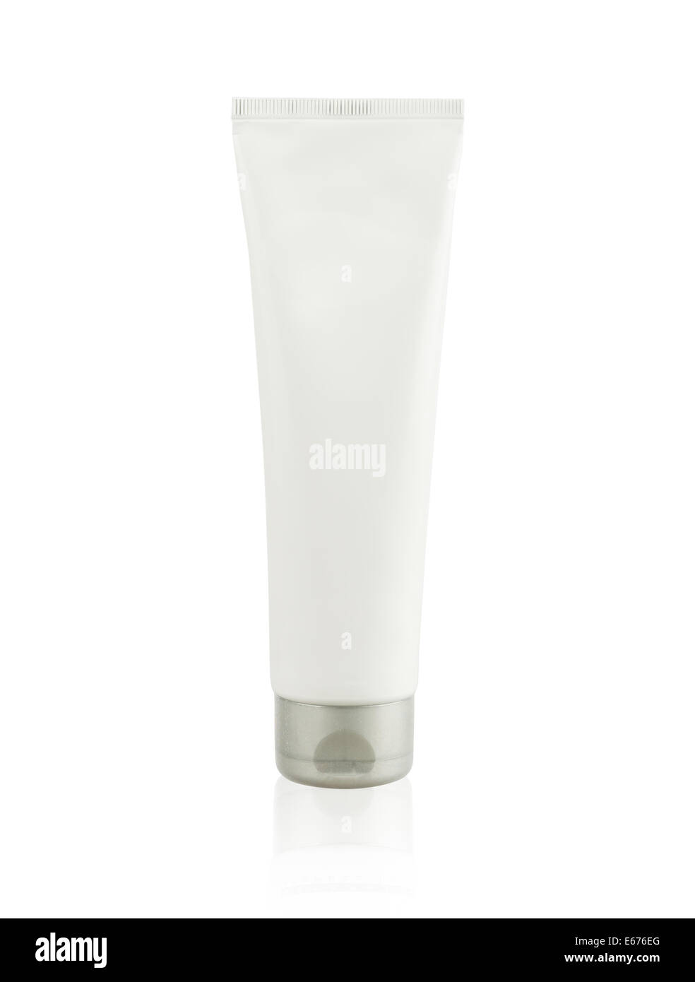 Cosmetic tube closeup isolated on white background Stock Photo - Alamy