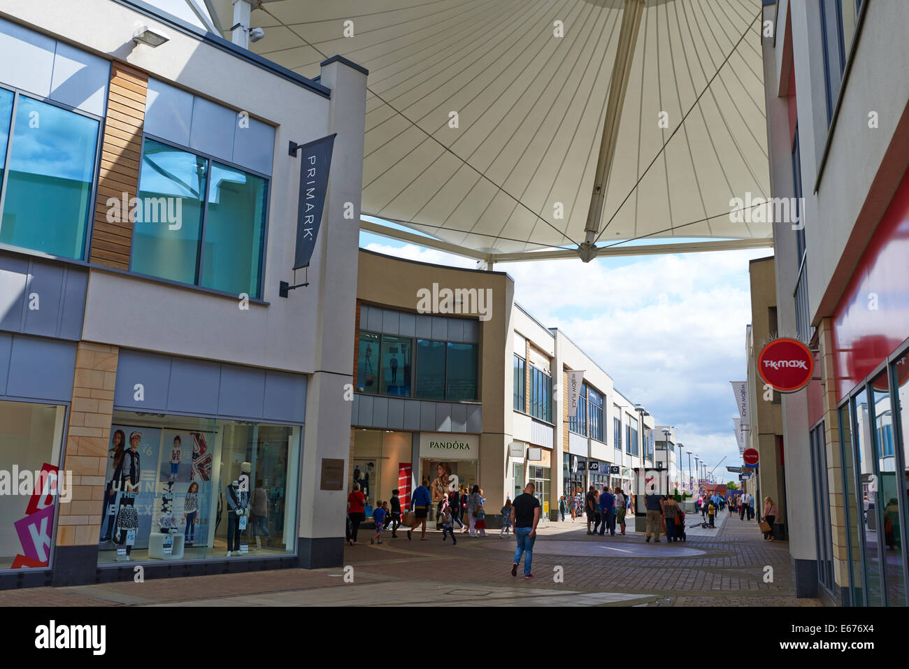 Willow Place Shopping Centre Corby Northamptonshire UK Stock Photo