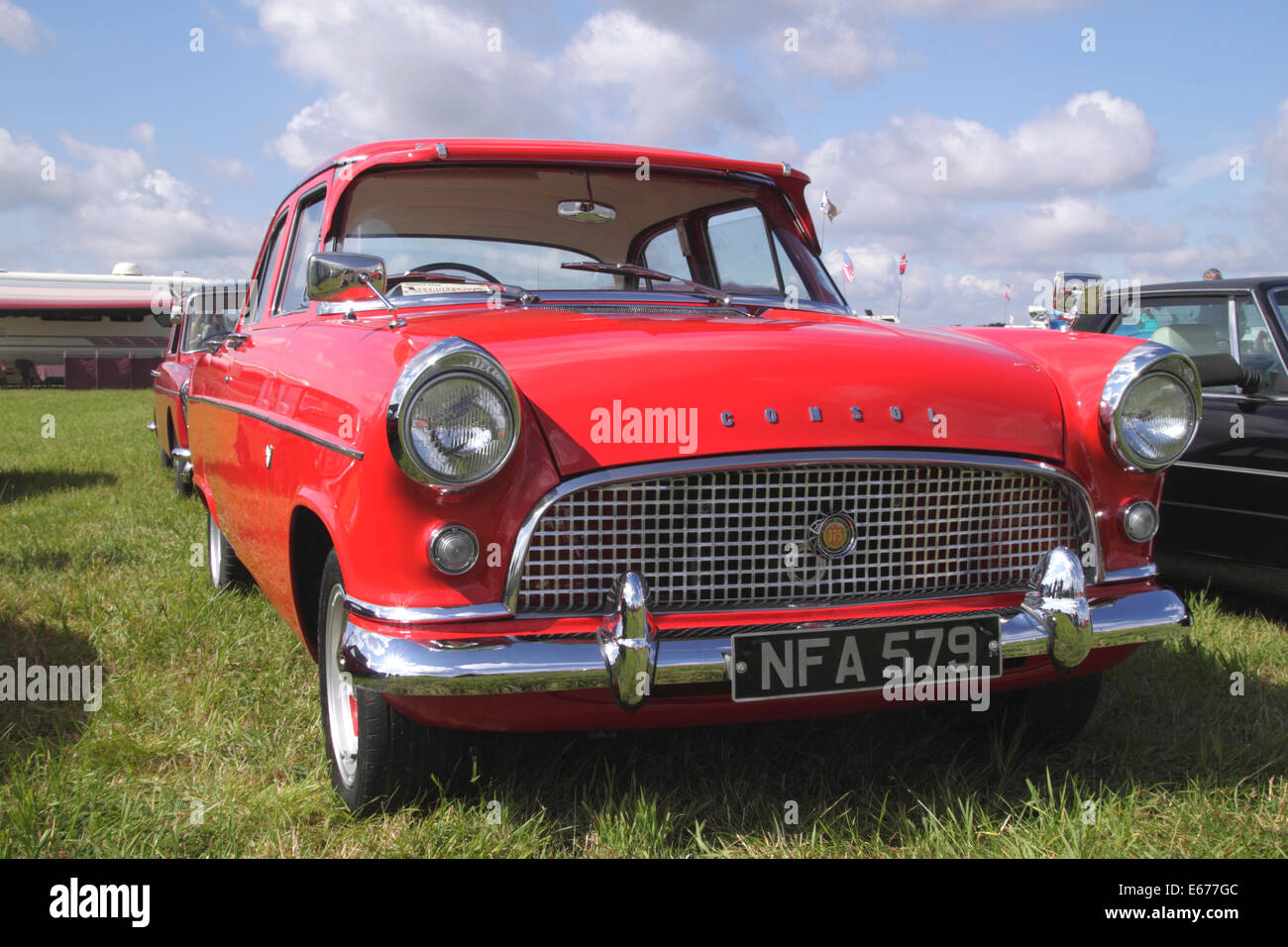 1960s Ford Consul at White Waltham Retro Festival 2014 Stock Photo