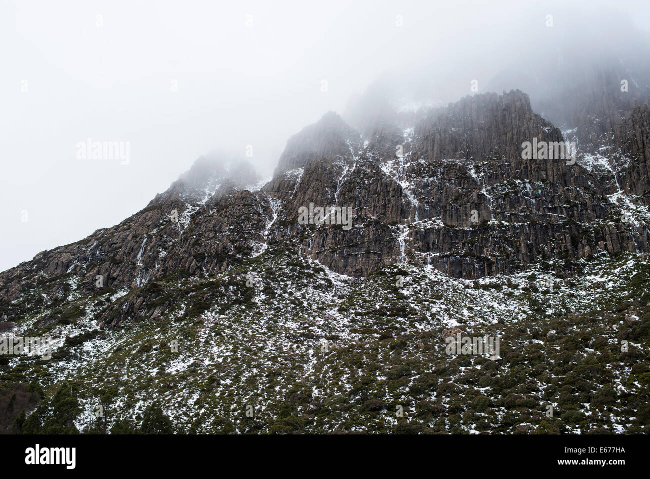 Slopes of Cradle mountain, Overland track, Tasmania, Australia Stock