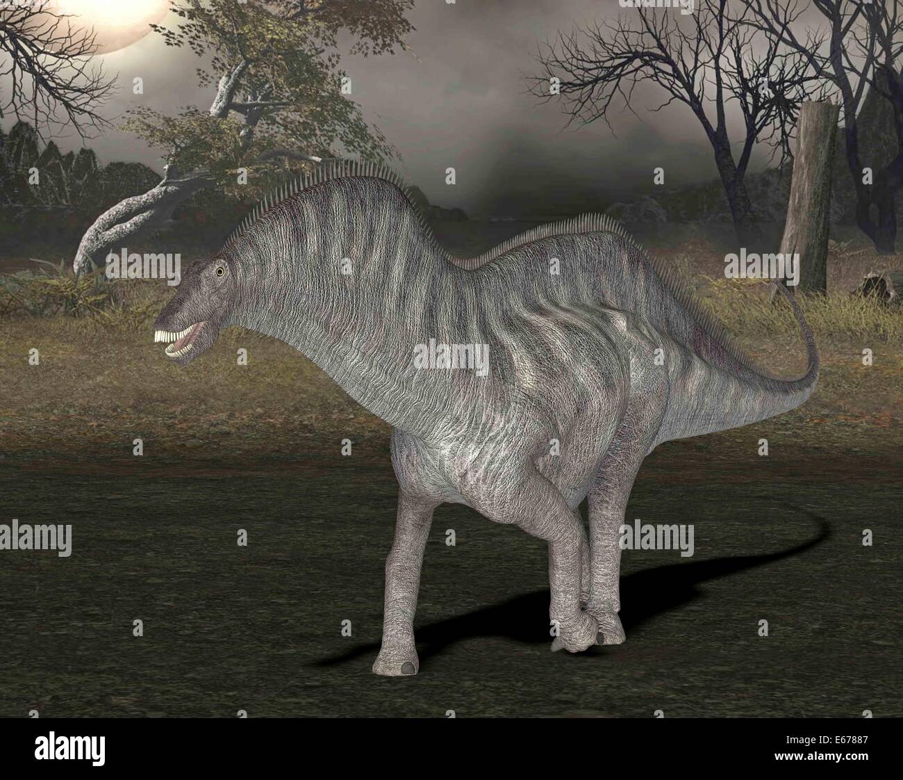 Dinosaurier Amargasaurus / dinosaur Amargasaurus Stock Photo