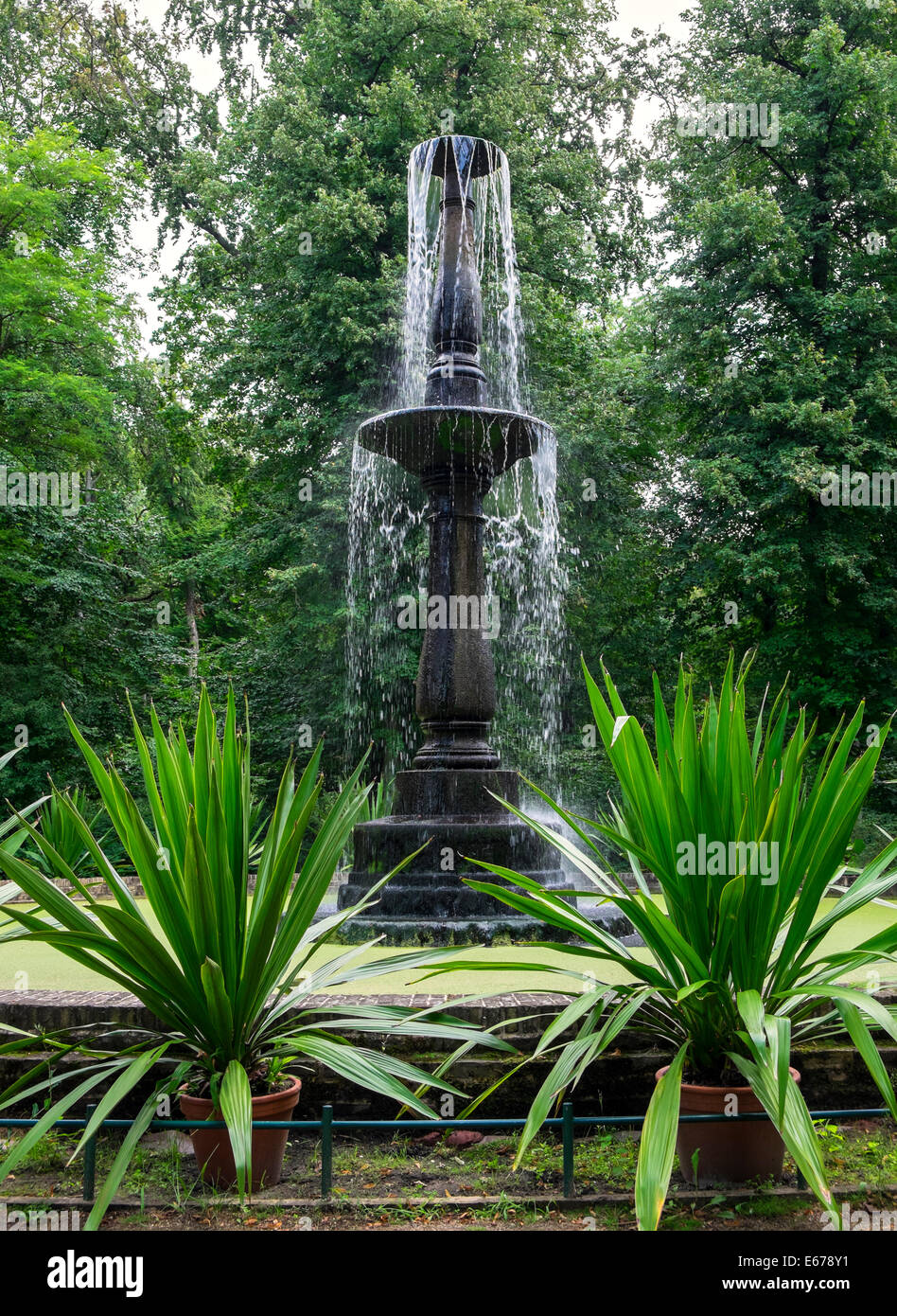 Fountain On Pfaueninsel Peacock Island In Berlin Germany Stock Photo fountain-on-pfaueninsel-peacock-island-in-berlin-germany-stock-photo