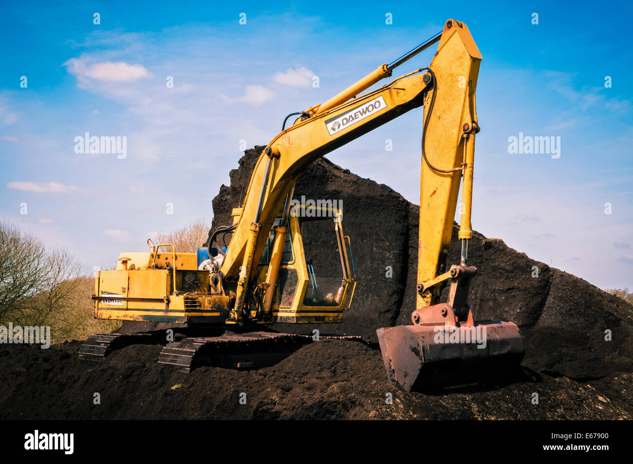Peat digging Stock Photo Alamy
