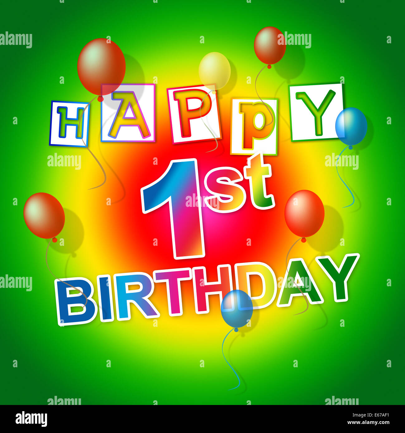 Happy Birthday Meaning Congratulation Celebrations And Joy Stock Photo