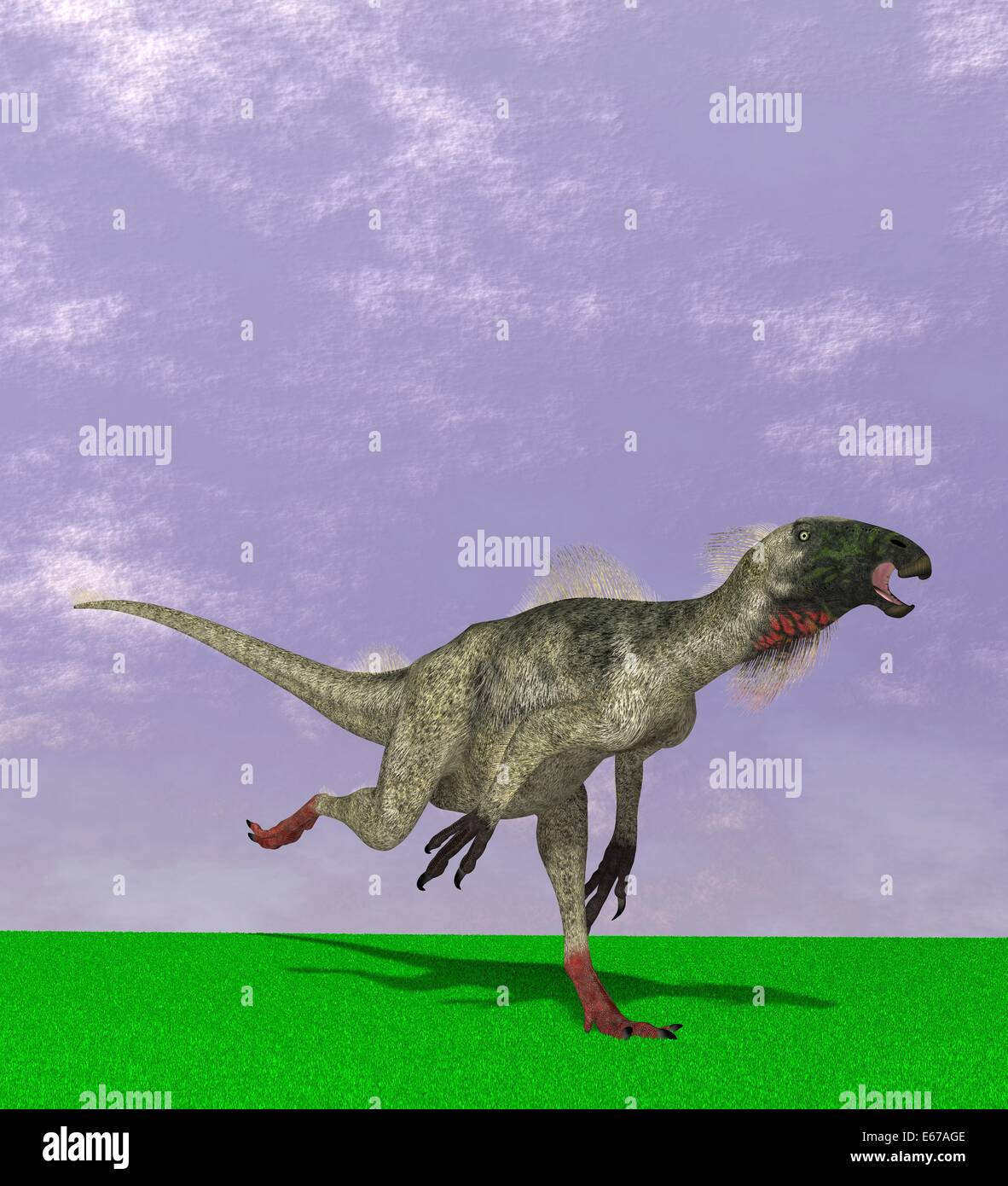 Dinosaurier Beipiaosaurus / dinosaur Beipiaosaurus Stock Photo
