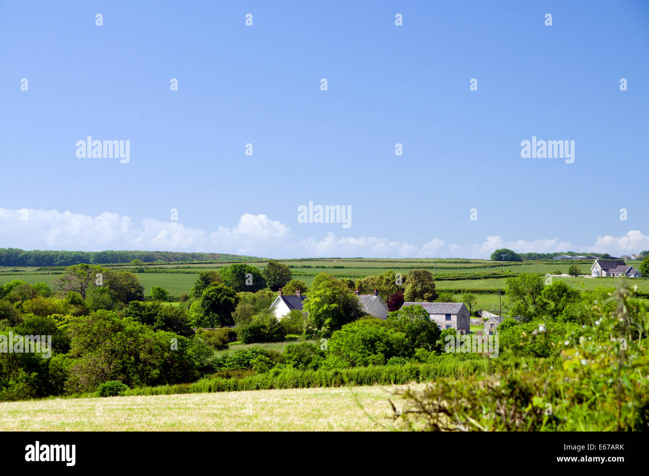 Fields and countryside, near St Brides Major, Bridgend, South Wales