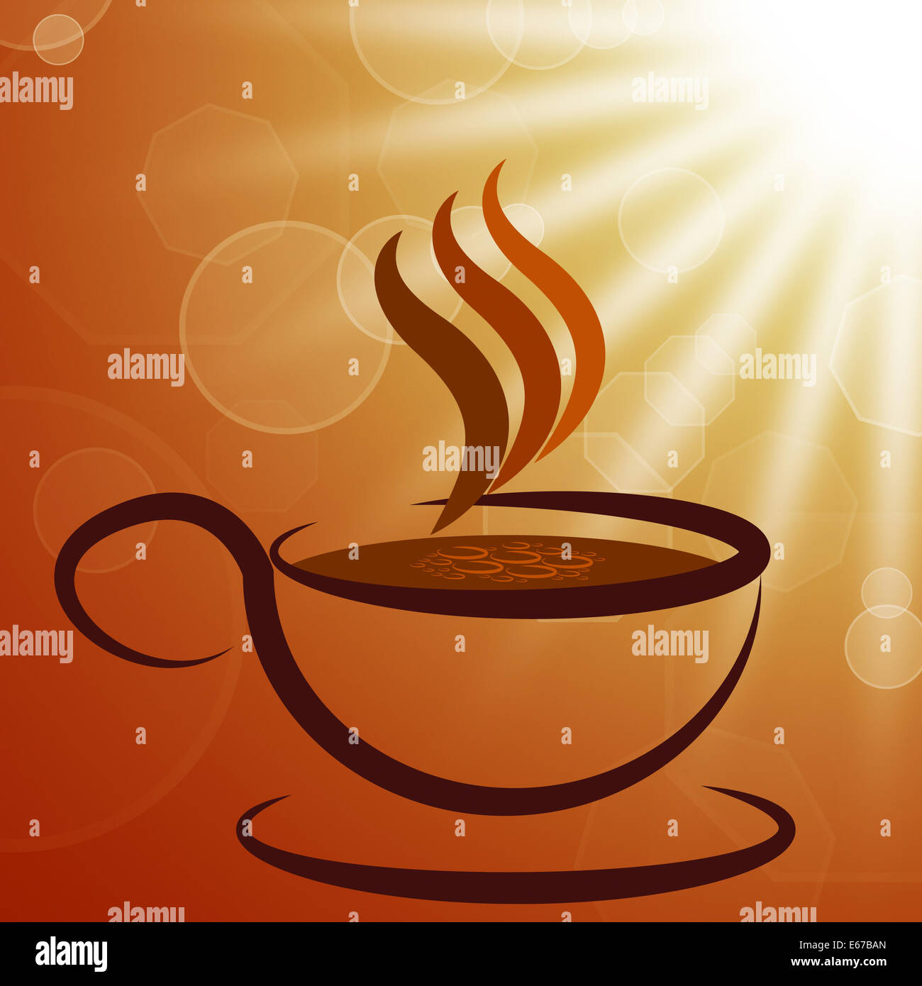 Cup And Saucer Meaning Sun Rays And Sunburst Stock Photo Alamy