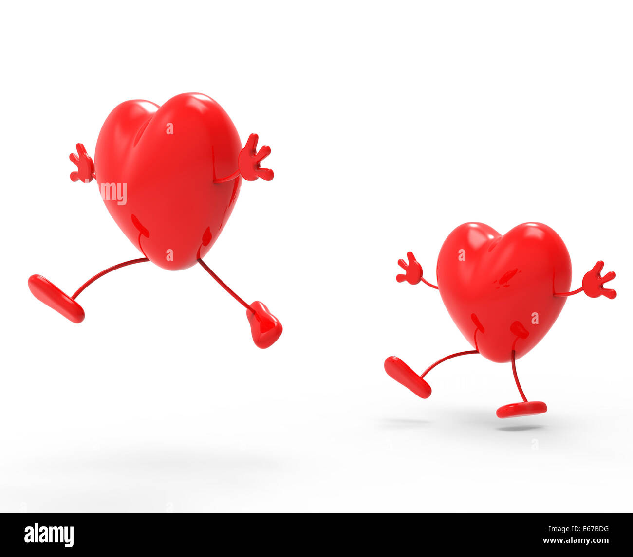 Love Hearts Meaning Valentines Day And Fondness Stock Photo Alamy