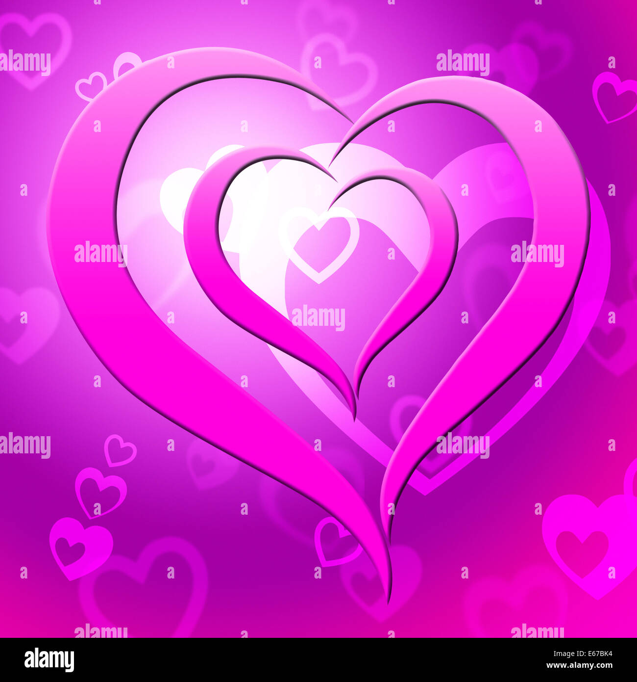 Heart Background Meaning Valentine Day And Romantic Stock Photo - Alamy