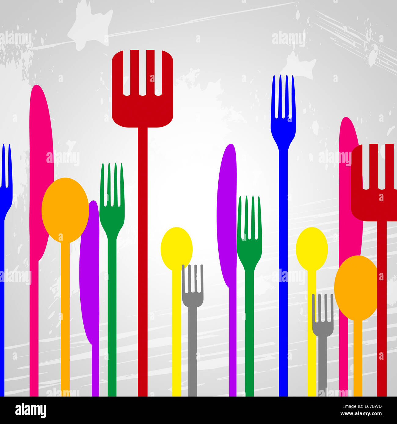 Forks Knives Meaning Cuisine Food And Utensil Stock Photo Alamy