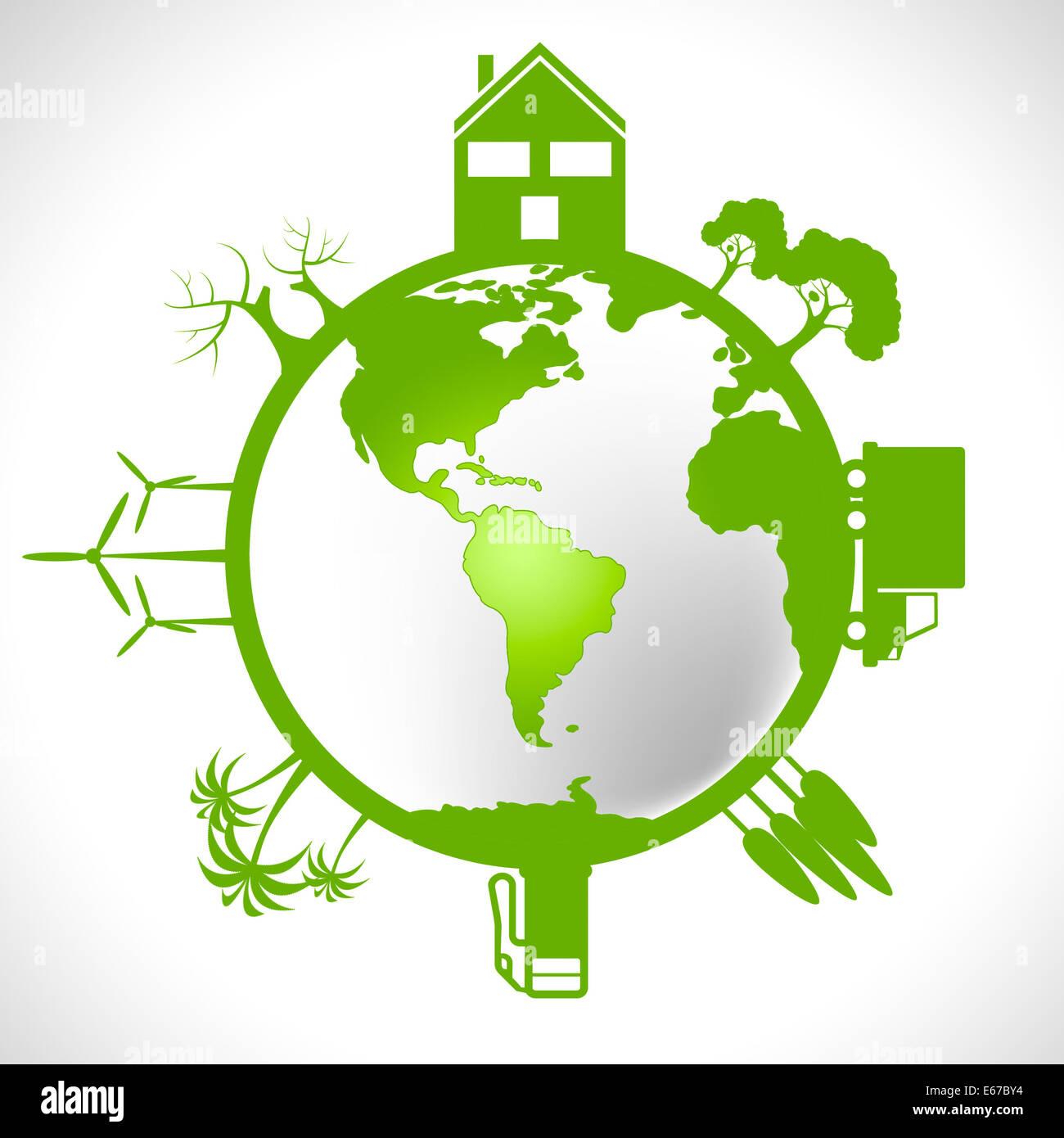 Eco Global Meaning Earth Friendly And Environmentally Stock Photo Alamy