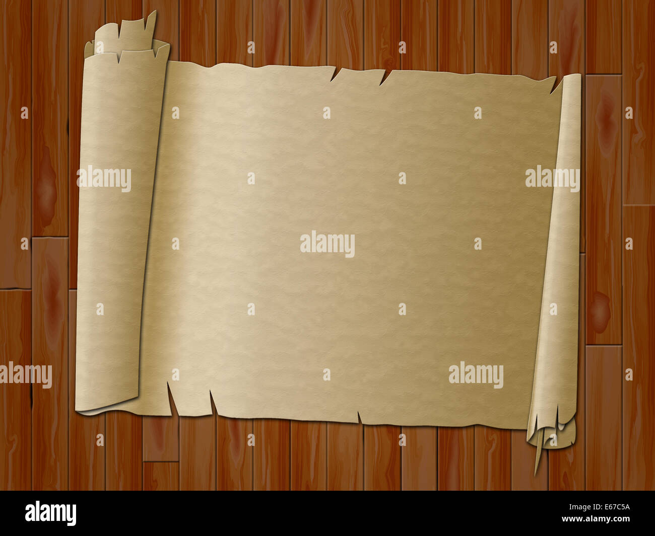 Paper Scroll Meaning Rolled Up And Weathered Stock Photo Alamy