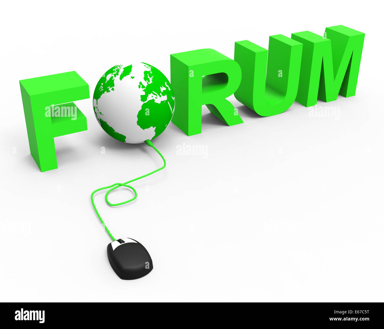 Internet Forum Meaning World Wide Web And Web Site Stock Photo