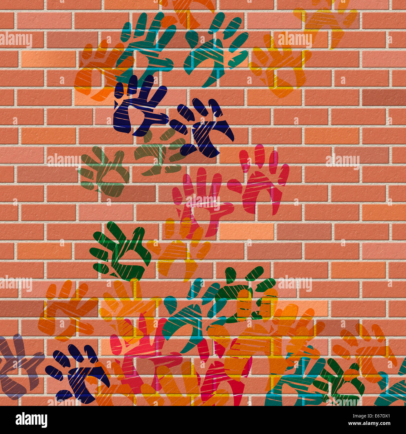 color-handprints-showing-construction-drawing-and-colorful-stock-photo