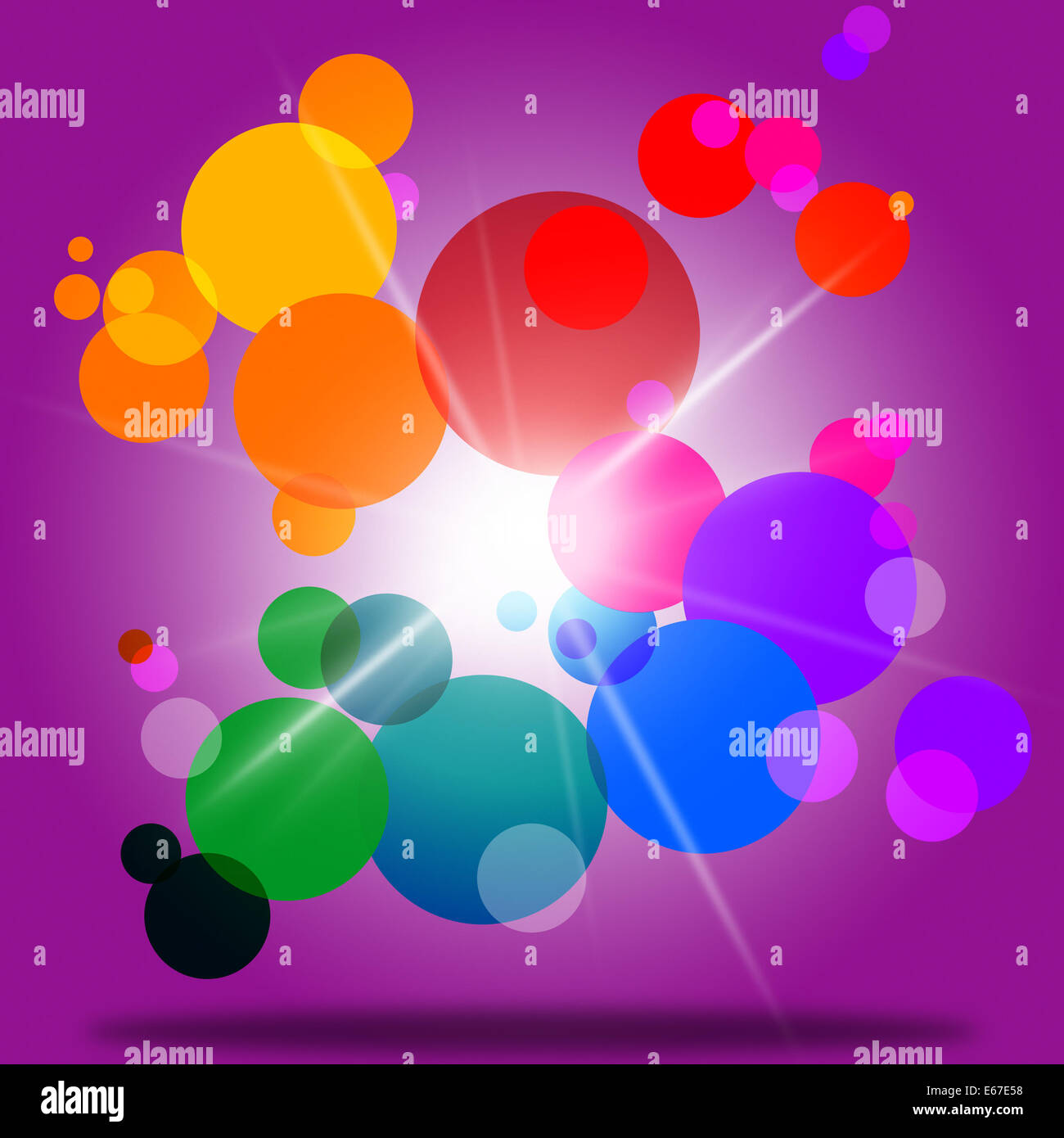 Sphere Color Meaning Backdrop Multicoloured And Design Stock Photo Alamy