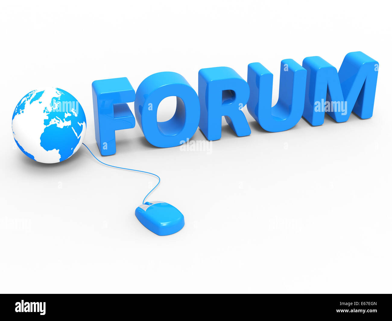 Internet Forum Indicating World Wide Web And Social Media Stock Photo