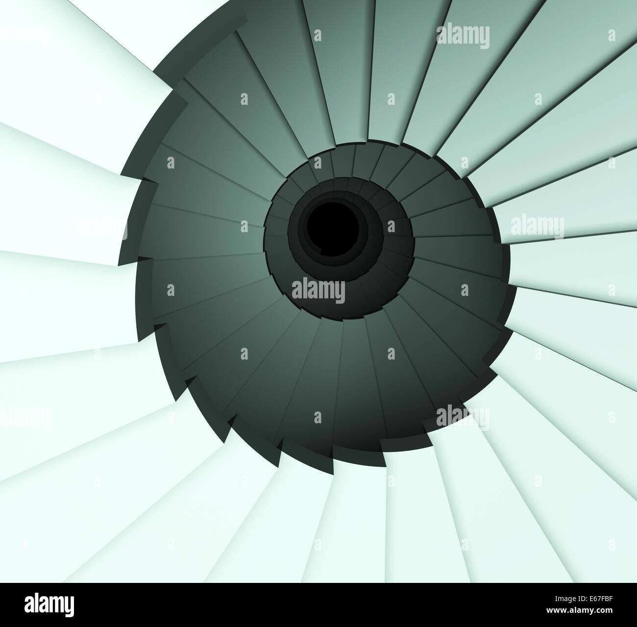 Stairs Down Meaning Descend Falling And Decline Stock Photo Alamy