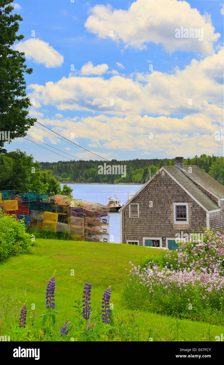Friendship Harbor, Maine, USA Stock Photo Alamy