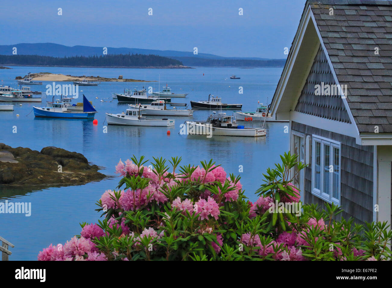 Stonington Harbor, Maine, USA Stock Photo Alamy