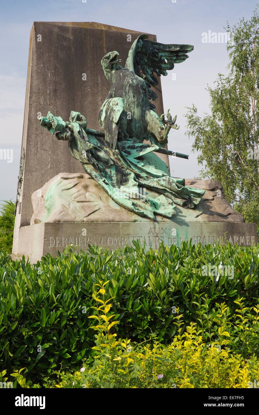 Close view of the wounded eagle monument Stock Photo