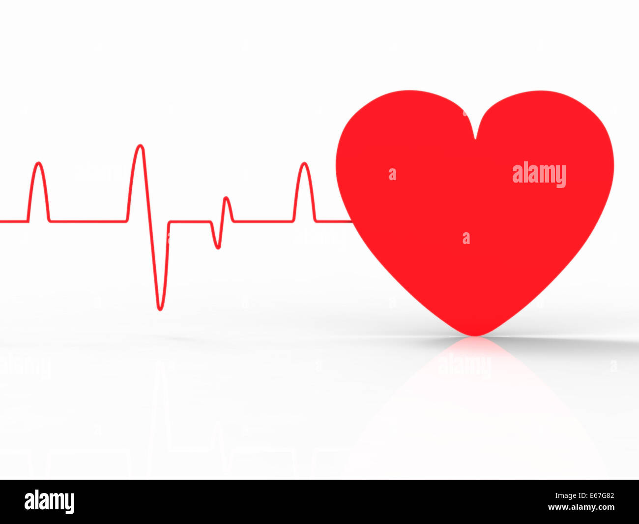 Heart Pulse Meaning Text Space And Copy Stock Photo Alamy