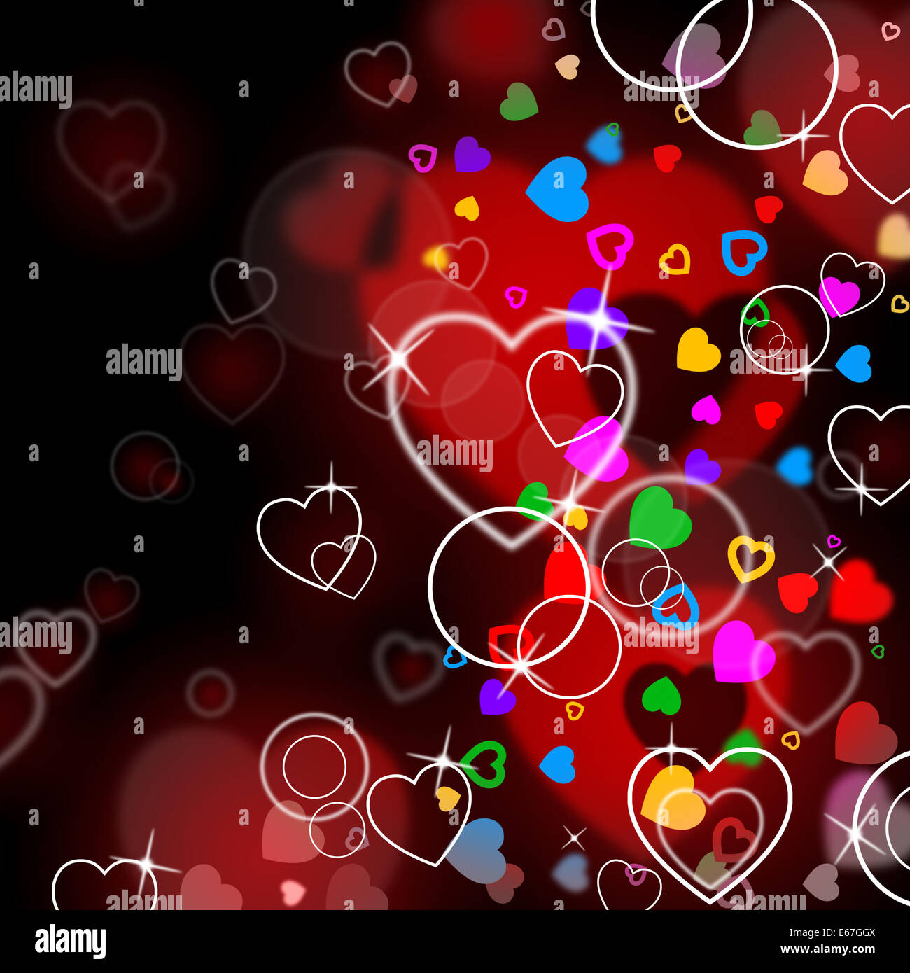 Background Heart Representing Valentine Day And Romantic Stock Photo ...