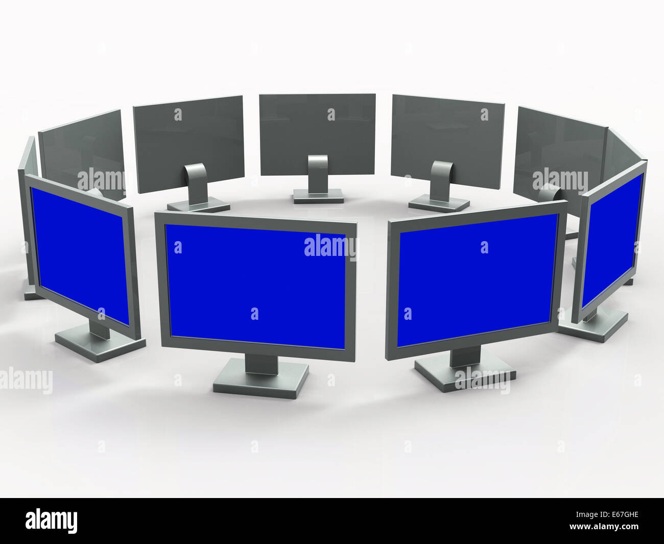 Monitors Copyspace Meaning Desktop Pc And CopySpace Stock Photo Alamy