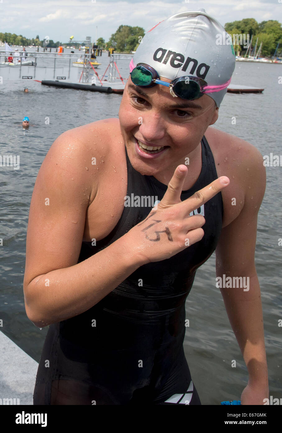 Berlin, Germany. 17th Aug, 2014. Martina Grimaldi from Italy poses for