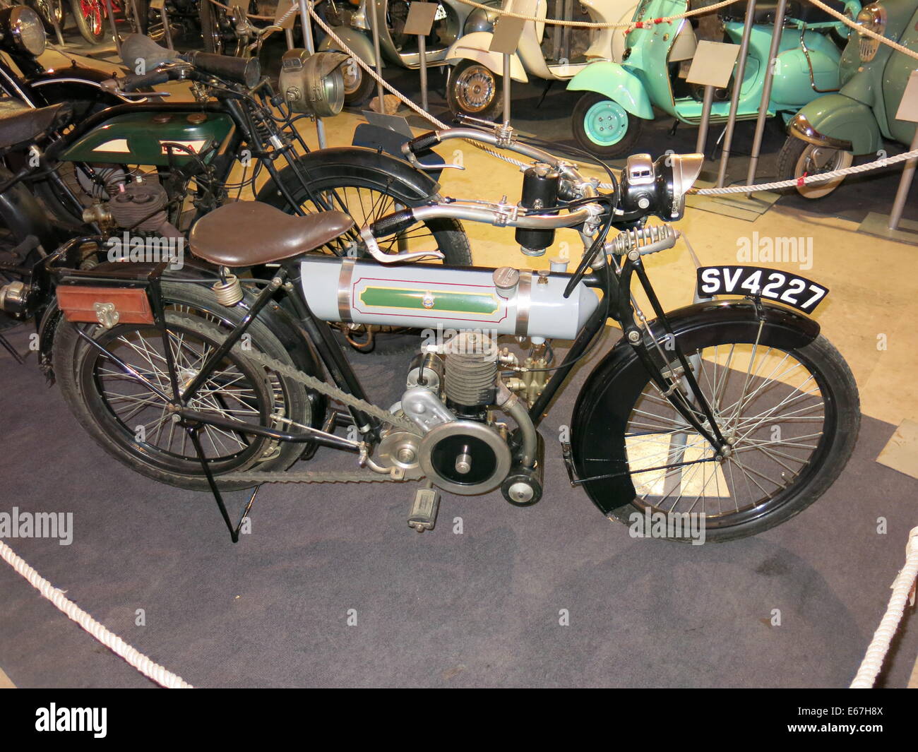 Picture of vintage motorbike taken at the 9th exhibition of classic