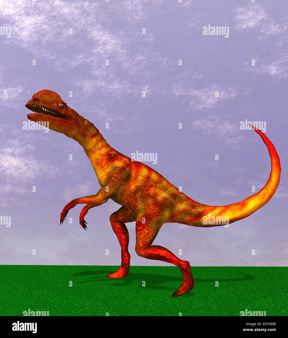 Dinosaurier Dilophosaurus / dinosaur Dilophosaurus Stock Photo Alamy